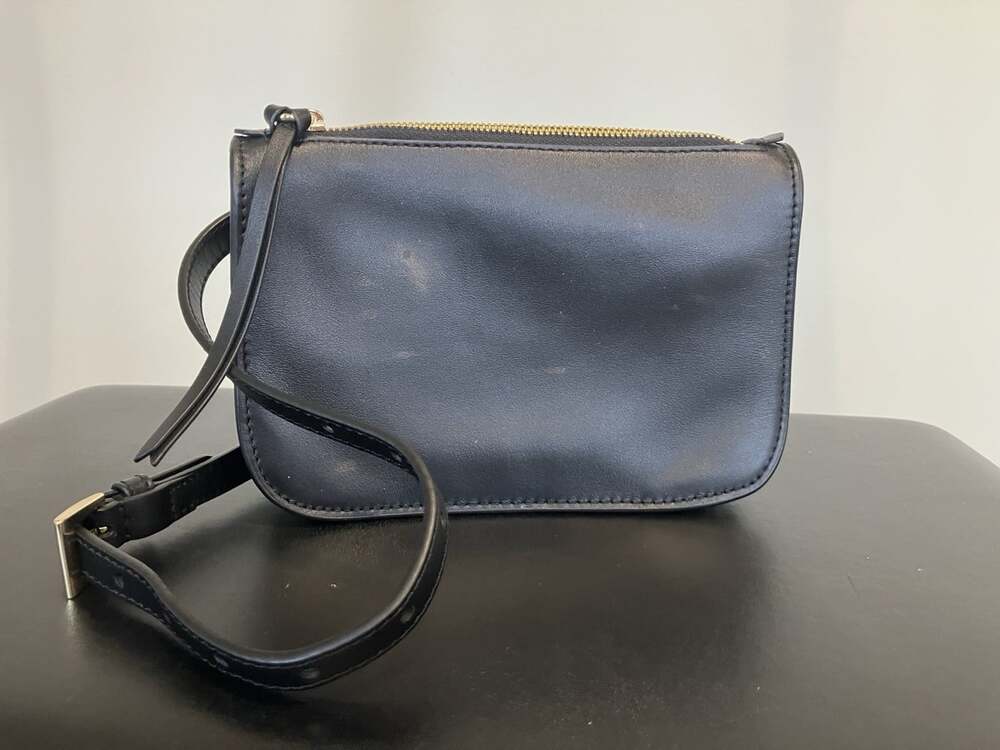 QUINCE 100% ITALIAN NAPPA LEATHER BELT BAG Black SMALL MSRP $59.90, Travel City